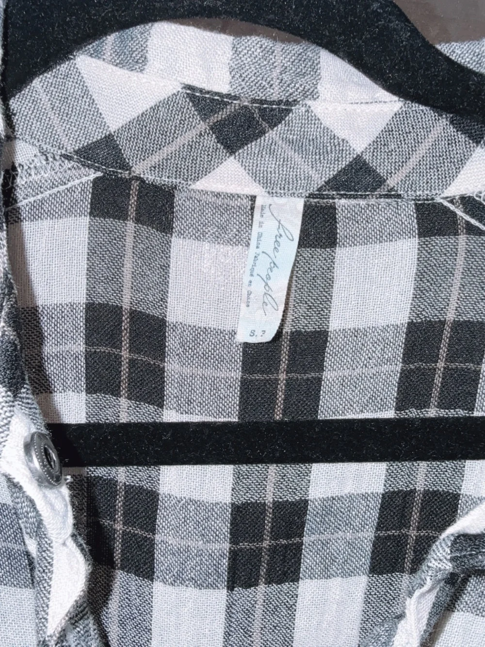 Free people cut out flannel S